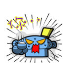 blueman No.5 : crazy talk now（個別スタンプ：17）