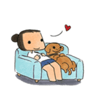 a dog person（個別スタンプ：40）