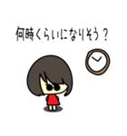 女の子と灰色ネコの待ち合わせ（個別スタンプ：20）