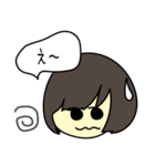 女の子と灰色ネコの待ち合わせ（個別スタンプ：24）