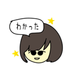 女の子と灰色ネコの待ち合わせ（個別スタンプ：31）
