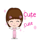 Cute Girl Pink v.2（個別スタンプ：11）