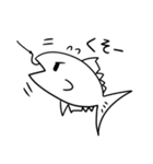 オチがどうしてもお刺身になる白いマグロ（個別スタンプ：28）