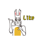 English version rabbit say（個別スタンプ：1）