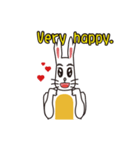 English version rabbit say（個別スタンプ：2）