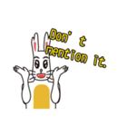 English version rabbit say（個別スタンプ：12）