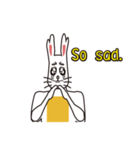 English version rabbit say（個別スタンプ：14）