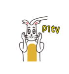 English version rabbit say（個別スタンプ：15）