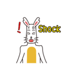 English version rabbit say（個別スタンプ：16）
