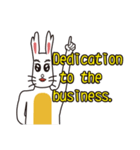 English version rabbit say（個別スタンプ：21）