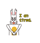 English version rabbit say（個別スタンプ：22）