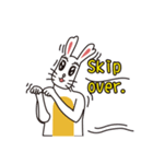 English version rabbit say（個別スタンプ：24）