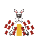 English version rabbit say（個別スタンプ：28）