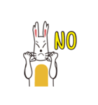 English version rabbit say（個別スタンプ：30）