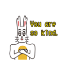 English version rabbit say（個別スタンプ：31）