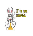 English version rabbit say（個別スタンプ：33）