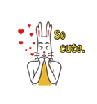 English version rabbit say（個別スタンプ：37）