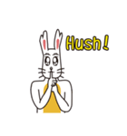 English version rabbit say（個別スタンプ：38）