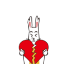 English version rabbit say（個別スタンプ：39）