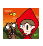 Funny of little red riding hood（個別スタンプ：16）