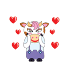 pretty cow（個別スタンプ：22）