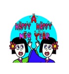 Her name is Lilly . HAPPY NEW YEAR ver（個別スタンプ：4）