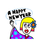 Her name is Lilly . HAPPY NEW YEAR ver（個別スタンプ：5）