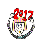 Her name is Lilly . HAPPY NEW YEAR ver（個別スタンプ：6）