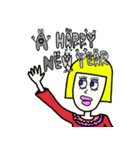 Her name is Lilly . HAPPY NEW YEAR ver（個別スタンプ：7）
