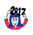 Her name is Lilly . HAPPY NEW YEAR ver（個別スタンプ：8）