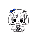 Girl ,Blue Ribbon（個別スタンプ：7）