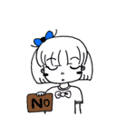 Girl ,Blue Ribbon（個別スタンプ：10）