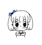 Girl ,Blue Ribbon（個別スタンプ：11）