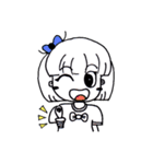 Girl ,Blue Ribbon（個別スタンプ：12）