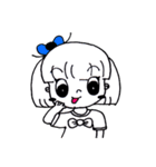 Girl ,Blue Ribbon（個別スタンプ：14）