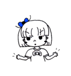 Girl ,Blue Ribbon（個別スタンプ：16）