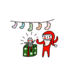 Merry Christmas and Happy New Year (Dot)（個別スタンプ：2）