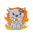 Boy little wolf（個別スタンプ：18）