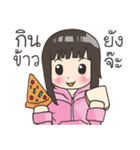 Girl little pig（個別スタンプ：5）