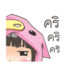 Girl little pig（個別スタンプ：12）