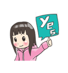 Girl little pig（個別スタンプ：16）