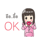 Girl little pig（個別スタンプ：30）
