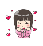 Girl little pig（個別スタンプ：32）
