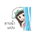 Girl little pig（個別スタンプ：36）