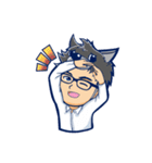 コミュ障パンダと人狼メガネ（個別スタンプ：20）