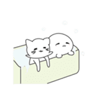 愉快な猫とアザラシ（個別スタンプ：16）