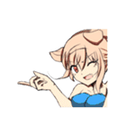 Kemonomimi girl（個別スタンプ：34）