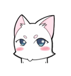 White cat's daily-2（個別スタンプ：6）