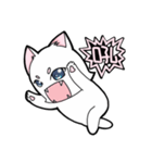 White cat's daily-2（個別スタンプ：8）