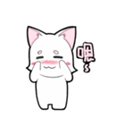 White cat's daily-2（個別スタンプ：12）